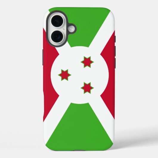 Apple iPhone 16 Plus Mate ブルンジ国旗 Case-Mate iPhoneケース (裏面)