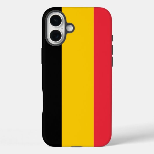 Apple iPhone 16 Plus Mate ベルギー国旗 Case-Mate iPhoneケース (裏面)