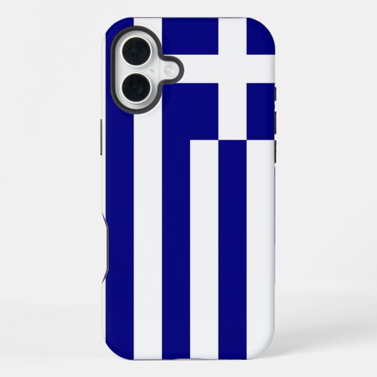 Apple iPhone 16 Plus Mate, Greece flag iPhoneケース (裏面)