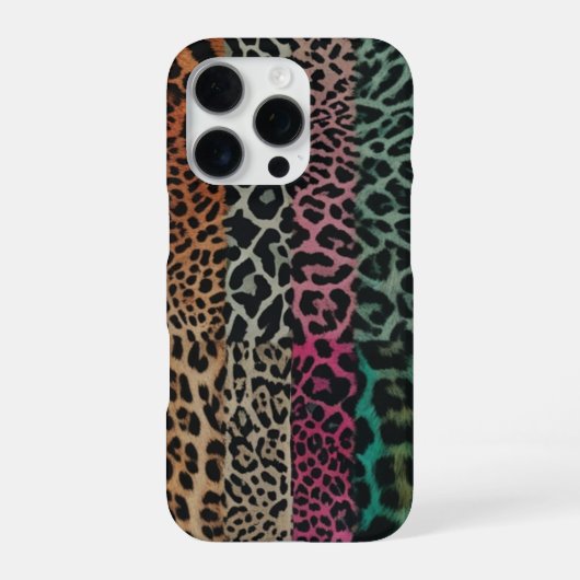 Apple iPhone 16 Proバックカバー – 鮮やか動物 iPhoneケース (裏面)