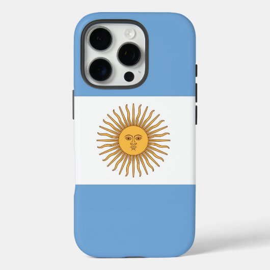 Apple iPhone 16 Pro ケースメイト アルゼンチン国旗 Case-Mate iPhoneケース (裏面)