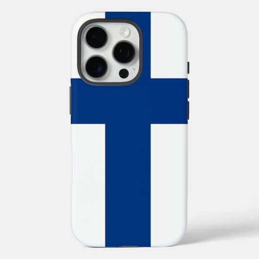 Apple iPhone 16 Pro ケースメイト フィンランド国旗 Case-Mate iPhoneケース (裏面)