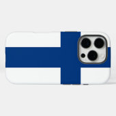 Apple iPhone 16 Pro ケースメイト フィンランド国旗 Case-Mate iPhoneケース (裏面 (横))