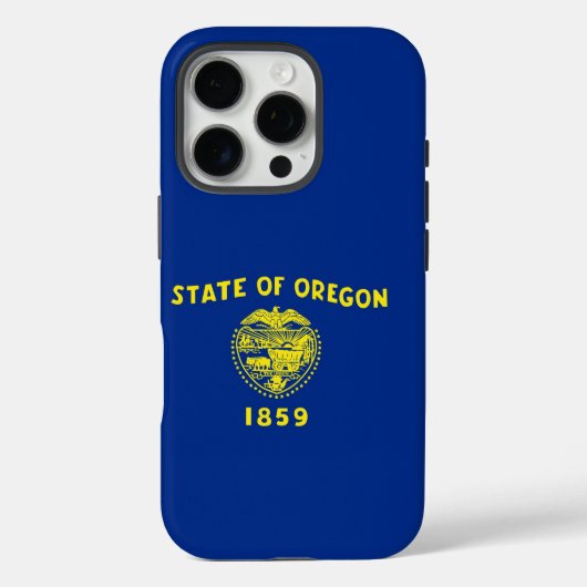 Apple iPhone 16 Pro Case-Mate オレゴン州の旗 iPhoneケース (裏面)