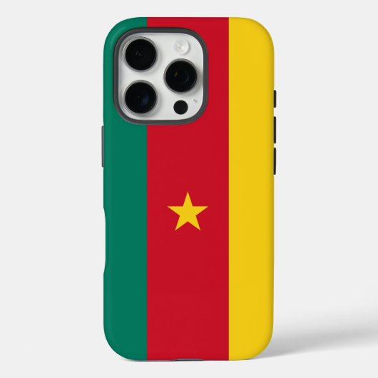 Apple iPhone 16 Pro Case-Mate カメルーン国旗 iPhoneケース (裏面)