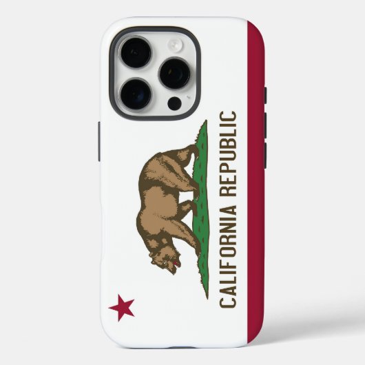 Apple iPhone 16 Pro Case-Mate、カリフォルニア州旗 Case-Mate iPhoneケース (裏面)