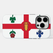 Apple iPhone 16 Pro Case-Mate モントリオール旗 iPhoneケース (裏面 (横))