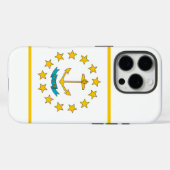 Apple iPhone 16 Pro Case-Mate, Rhode Island flag Case-Mate iPhoneケース (裏面 (横))