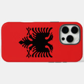 Apple iPhone 16 Pro Maxケース、アルバニア国旗 Case-Mate iPhoneケース (裏面 (横))