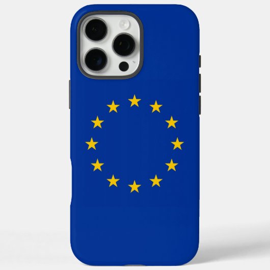 Apple iPhone 16 Pro Maxケース、欧州連合の旗 Case-Mate iPhoneケース (裏面)