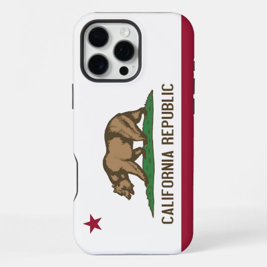Apple iPhone 16 Pro Max カバー カリフォルニア州の旗 (裏面)