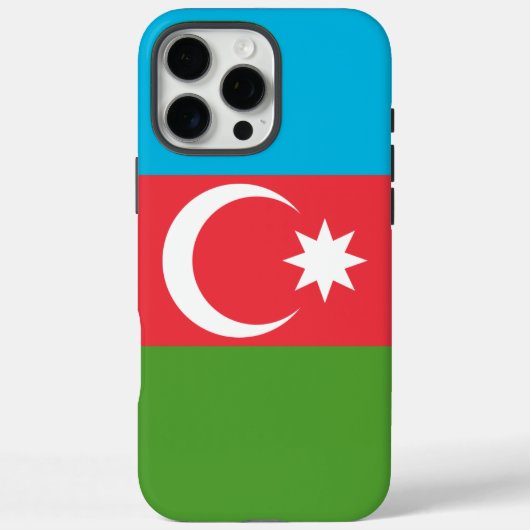 Apple iPhone 16 Pro Max ケース アゼルバイジャンの旗 Case-Mate iPhoneケース (裏面)