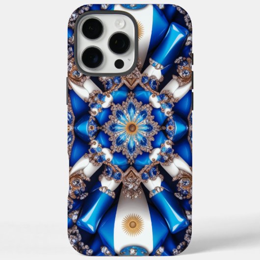 Apple iPhone 16 Pro Max ケース、アルゼンチンの色合い Case-Mate iPhoneケース (裏面)