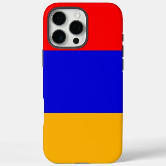 Apple iPhone 16 Pro Max ケース、アルメニア国旗デザイン Case-Mate iPhoneケース (裏面)