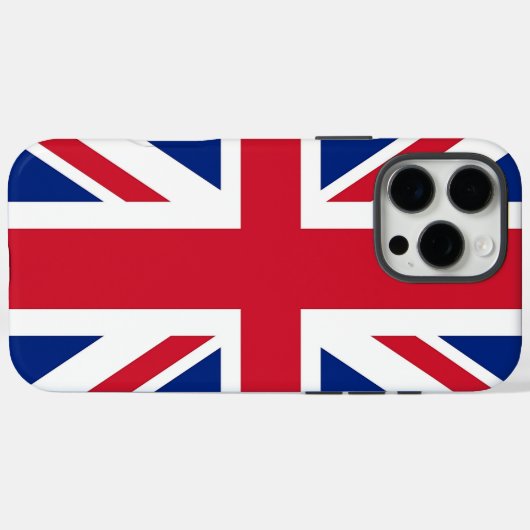 Apple iPhone 16 Pro Max ケース、イギリスの国旗 Case-Mate iPhoneケース (裏面 (横))