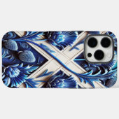 Apple iPhone 16 Pro Max ケース、スコットランドのアザミ模様 Case-Mate iPhoneケース (裏面 (横))