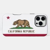 Apple iPhone 16 Pro Max Case，カリフォルニア州旗 iPhoneケース (裏面横)