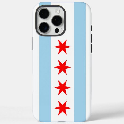 Apple iPhone 16 Pro Max Case, Chicago flag Case-Mate iPhoneケース (裏面)