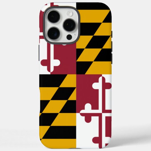 Apple iPhone 16 Pro Max Case, Maryland flag Case-Mate iPhoneケース (裏面)