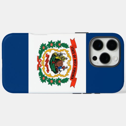 Apple iPhone 16 Pro Max, West Virginia flag Case-Mate iPhoneケース (裏面 (横))