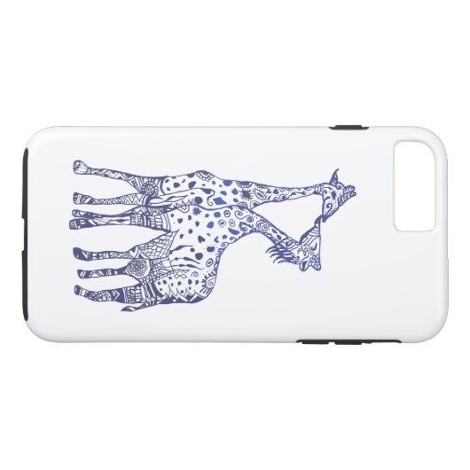 Apple iPhone 8 Plus/7 Plus、タフ動物キス Case-Mate iPhoneケース (裏面(横))