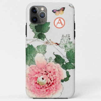 APPLE iPhone / iPad case JAPANESE PEONY INITIAL 11 Pro Maxケース