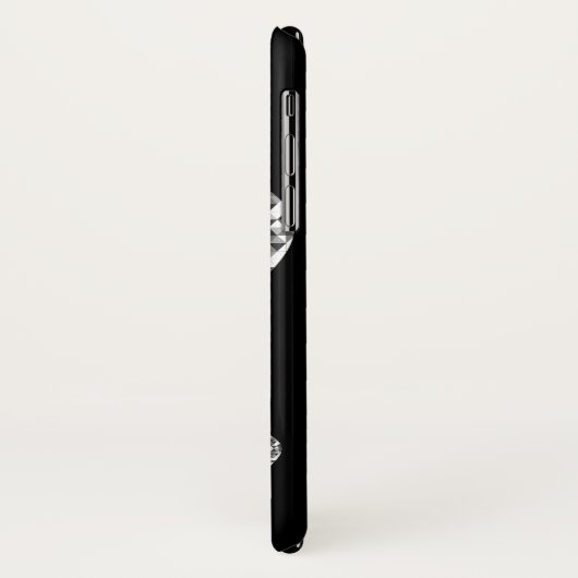 Apple iPhone Xのケースで黒く舞う。 Case-Mate iPhoneケース (裏面/左)