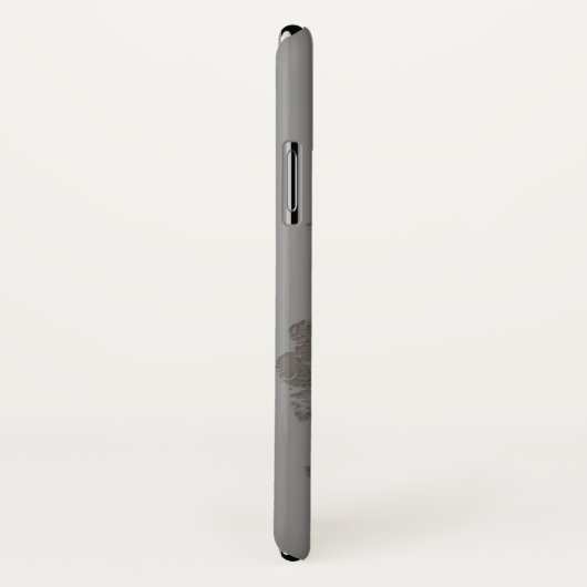 Apple iPhone Xケース世界地図ビジネス旅行グレー Case-Mate iPhoneケース (裏面/右)