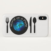 Apple iPhone X PhoneケースWorld On Aプレート Case-Mate iPhoneケース (裏面(横))