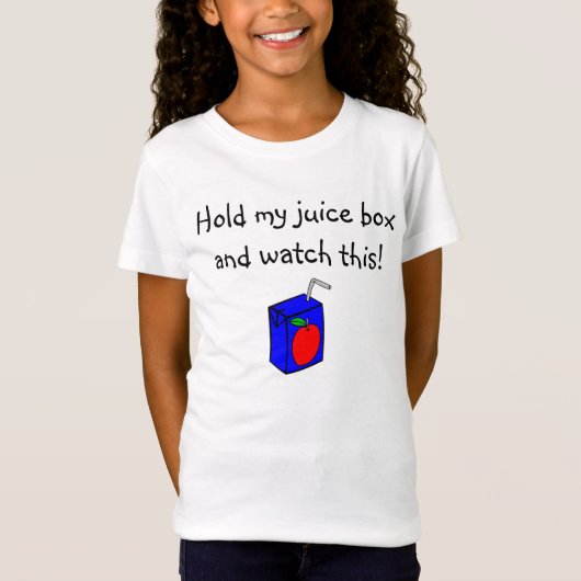 apple_juice_boxは、私のジュース箱を握り、これを見ます! tシャツ (正面)