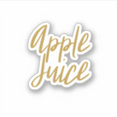 Apple Juice Storage Sticker シール (正面)