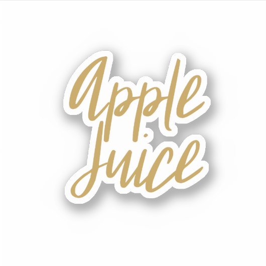 Apple Juice Storage Sticker シール (正面)
