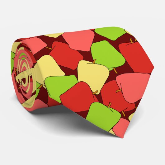 Apple Jumbleパターン ネクタイ (ロール)