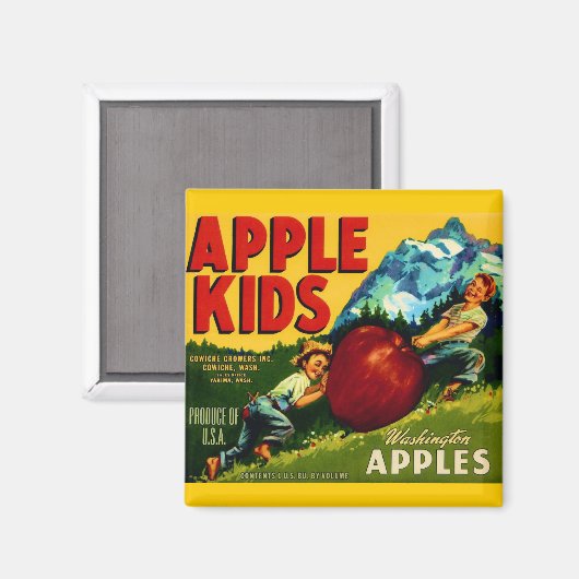 Apple Kids マグネット (正面/裏面)