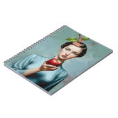 Apple Lady Portrait It's A Beautiful Life Notebook ノートブック (左側)