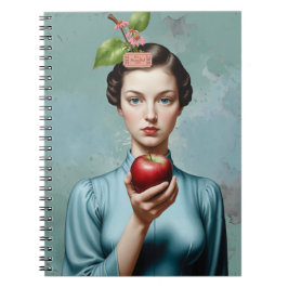 Apple Lady Portrait It's A Beautiful Life Notebook ノートブック