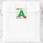 Apple Letter A スクエアシール (バッグ)