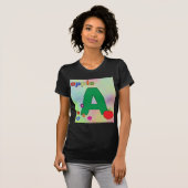 Apple Letter A Tシャツ (正面フル)