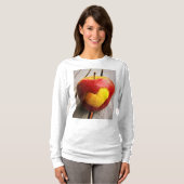 「Apple Love」かわいい写真。買今 Tシャツ (正面フル)