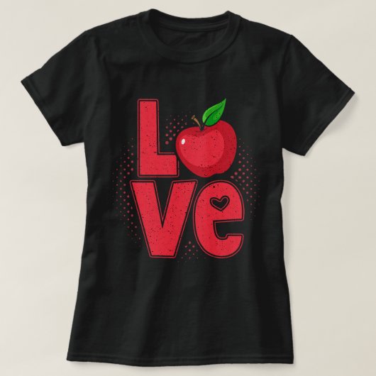 Apple Love Apple Pickerピッキング農家 Tシャツ (デザイン正面)