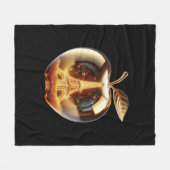 Apple Love Paris Couverture フリースブランケット (正面(横))