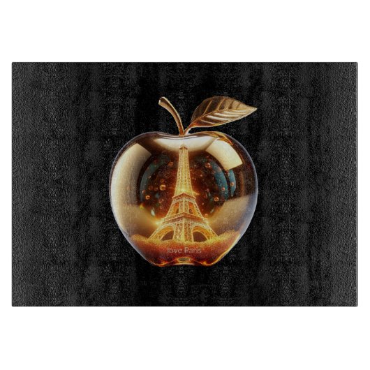Apple Love Paris planche à découper カッティングボード (正面)