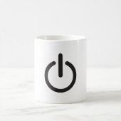 Apple mac Power button コーヒーマグカップ (中央)