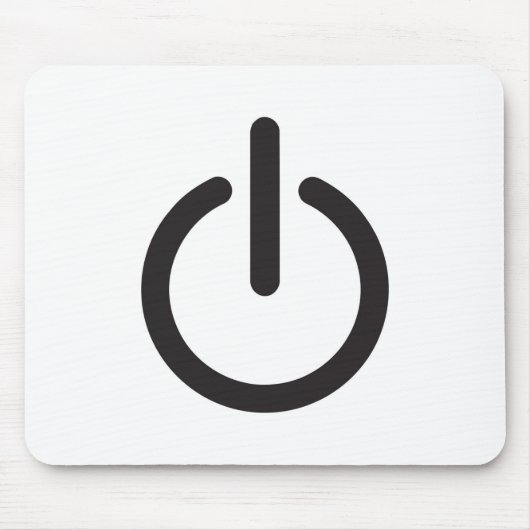 Apple mac Power button マウスパッド (正面)