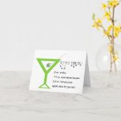 Apple Martiniノートカード カード (黄色い花)