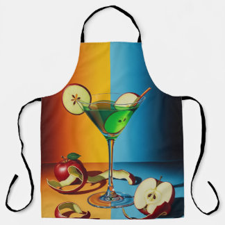 Apple Martini Pop Art エプロン