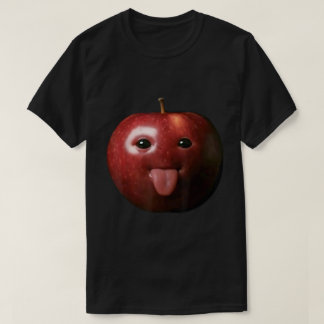 Apple Meme Face | Gen Zの脳みそ腐敗おもしろデザイン Tシャツ