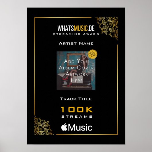 Apple Music Streaming Award ポスター (正面)