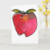 Apple Notecard カード (黄色い花)