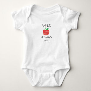 Apple of (パパ、ママ、あなたの選択)アイカスタマイズ ベビーボディスーツ
